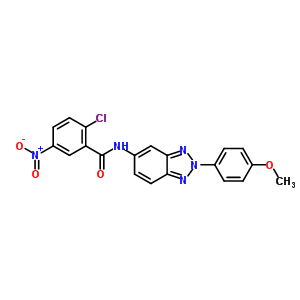 5630-54-6  2-chloro-N-[2-(4-methoxyphenyl)-2H-benzotriazol-5-yl]-5-nitrobenzamide