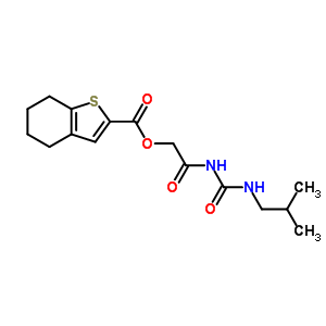 5638-42-6  2-{[(2-methylpropyl)carbamoyl]amino}-2-oxoethyl 4,5,6,7-tetrahydro-1-benzothiophene-2-carboxylate