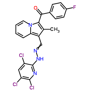 5646-26-4  (4-fluorophenyl){2-methyl-1-[(3,5,6-trichloropyridin-2-yl)carbonohydrazonoyl]indolizin-3-yl}methanone