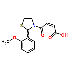 5662-81-7  (2Z)-4-[2-(2-methoxyphenyl)-1,3-thiazolidin-3-yl]-4-oxobut-2-enoic acid