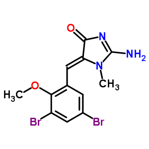 5714-83-0  (5Z)-2-amino-5-[(3,5-dibromo-2-methoxyphenyl)methylidene]-1-methyl-1,5-dihydro-4H-imidazol-4-one