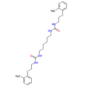 5754-13-2  N',N'''-hexane-1,6-diylbis(1-{2-[(2-methylphenyl)sulfanyl]ethyl}urea)