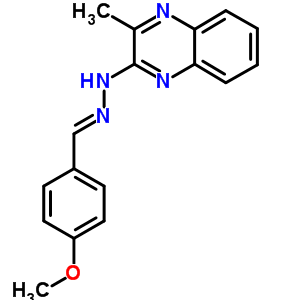 5754-69-8  2-{(2E)-2-[(4-methoxyphenyl)methylidene]hydrazino}-3-methylquinoxaline