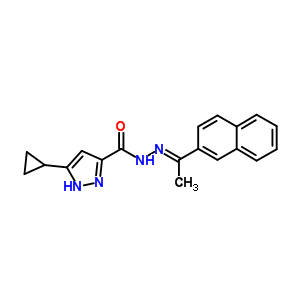 5789-65-1  5-cyclopropyl-N'-[(1E)-1-naphthalen-2-ylethylidene]-1H-pyrazole-3-carbohydrazide