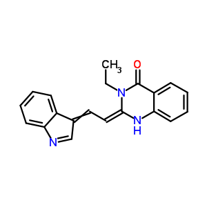 5806-43-9  (2Z)-3-ethyl-2-[2-(3H-indol-3-ylidene)ethylidene]-2,3-dihydroquinazolin-4(1H)-one