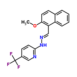 5808-28-6  2-{(2E)-2-[(2-methoxynaphthalen-1-yl)methylidene]hydrazino}-5-(trifluoromethyl)pyridine