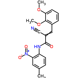 5817-97-0  2-cyano-3-(2,3-dimethoxyphenyl)-N-(4-methyl-2-nitrophenyl)prop-2-enamide