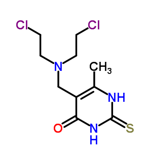 58371-01-0  5-{[bis(2-chloroethyl)amino]methyl}-6-methyl-2-thioxo-2,3-dihydropyrimidin-4(1H)-one