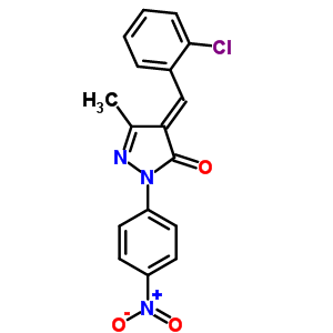 5852-97-1  (4E)-4-[(2-chlorophenyl)methylidene]-5-methyl-2-(4-nitrophenyl)-2,4-dihydro-3H-pyrazol-3-one