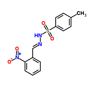 58809-90-8  4-methyl-N'-[(1E)-(2-nitrophenyl)methylidene]benzenesulfonohydrazide