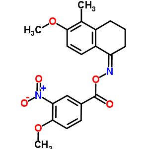 5925-99-5  (1Z)-6-methoxy-5-methyl-3,4-dihydronaphthalen-1(2H)-one O-[(4-methoxy-3-nitrophenyl)carbonyl]oxime