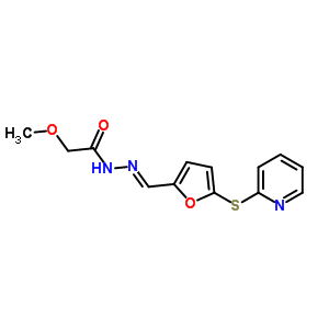 5926-86-3  2-methoxy-N'-{(1E)-[5-(pyridin-2-ylsulfanyl)furan-2-yl]methylidene}acetohydrazide