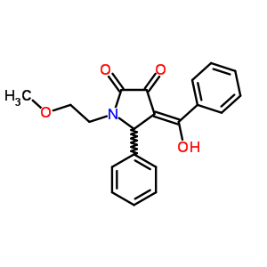 5969-62-0  (4E)-4-[hydroxy(phenyl)methylidene]-1-(2-methoxyethyl)-5-phenylpyrrolidine-2,3-dione