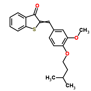 6455-53-4  2-{[3-methoxy-4-(3-methylbutoxy)phenyl]methylidene}-1-benzothiophen-3(2H)-one
