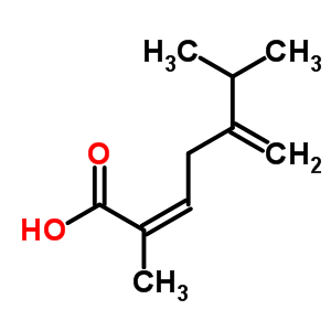 65860-56-2  (2Z)-2,6-dimethyl-5-methylidenehept-2-enoic acid