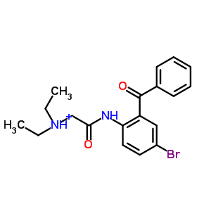 6743-09-5  2-{[4-bromo-2-(phenylcarbonyl)phenyl]amino}-N,N-diethyl-2-oxoethanaminium