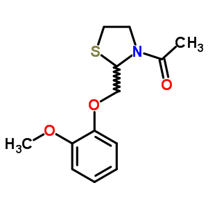 103182-18-9  3-acetyl-2-[(2-methoxyphenoxy)methyl]-1,3-thiazolidine