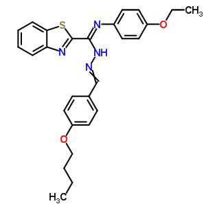 7038-51-9  N'-[(4-butoxyphenyl)methylidene]-N''-(4-ethoxyphenyl)-1,3-benzothiazole-2-carboximidohydrazide