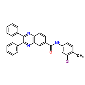 7047-04-3  N-(3-chloro-4-methylphenyl)-2,3-diphenylquinoxaline-6-carboxamide