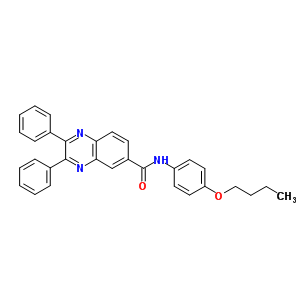 7047-06-5  N-(4-butoxyphenyl)-2,3-diphenylquinoxaline-6-carboxamide