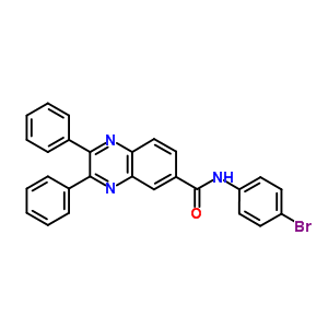 7047-09-8  N-(4-bromophenyl)-2,3-diphenylquinoxaline-6-carboxamide