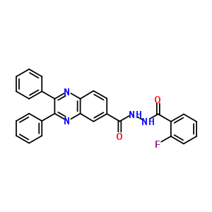 7047-12-3  N'-[(2-fluorophenyl)carbonyl]-2,3-diphenylquinoxaline-6-carbohydrazide