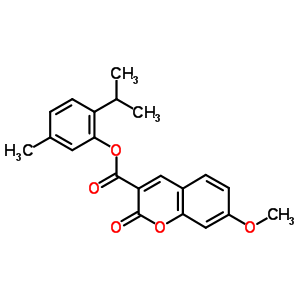 7047-34-9  5-methyl-2-(1-methylethyl)phenyl 7-methoxy-2-oxo-2H-chromene-3-carboxylate
