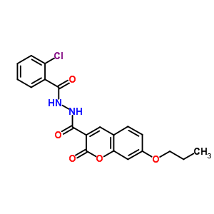 7047-72-5  N'-[(2-chlorophenyl)carbonyl]-2-oxo-7-propoxy-2H-chromene-3-carbohydrazide