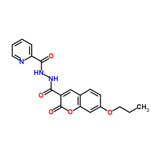 7047-73-6  N'-[(2-oxo-7-propoxy-2H-chromen-3-yl)carbonyl]pyridine-2-carbohydrazide