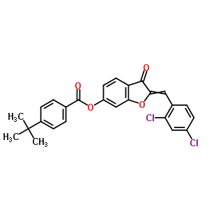 7047-97-4  2-[(2,4-dichlorophenyl)methylidene]-3-oxo-2,3-dihydro-1-benzofuran-6-yl 4-tert-butylbenzoate