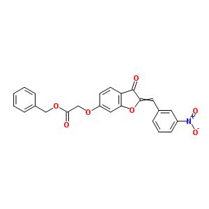 7048-21-7  benzyl ({2-[(3-nitrophenyl)methylidene]-3-oxo-2,3-dihydro-1-benzofuran-6-yl}oxy)acetate