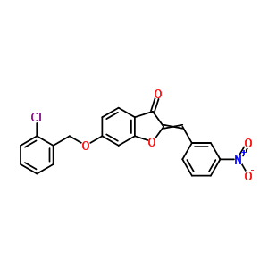 7048-29-5  6-[(2-chlorobenzyl)oxy]-2-[(3-nitrophenyl)methylidene]-1-benzofuran-3(2H)-one