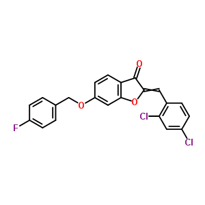 7048-40-0  2-[(2,4-dichlorophenyl)methylidene]-6-[(4-fluorobenzyl)oxy]-1-benzofuran-3(2H)-one