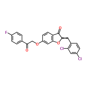 7048-46-6  2-[(2,4-dichlorophenyl)methylidene]-6-[2-(4-fluorophenyl)-2-oxoethoxy]-1-benzofuran-3(2H)-one