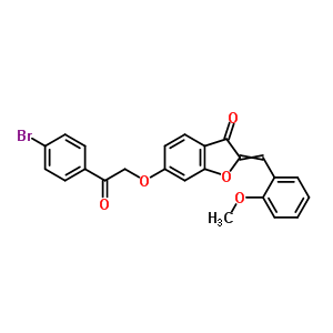 7048-49-9  6-[2-(4-bromophenyl)-2-oxoethoxy]-2-[(2-methoxyphenyl)methylidene]-1-benzofuran-3(2H)-one
