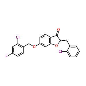 7048-61-5  6-[(2-chloro-4-fluorobenzyl)oxy]-2-[(2-chlorophenyl)methylidene]-1-benzofuran-3(2H)-one