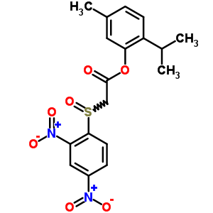 7061-57-6  5-methyl-2-(1-methylethyl)phenyl [(2,4-dinitrophenyl)sulfinyl]acetate