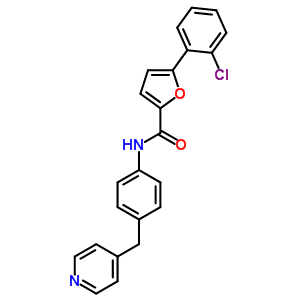 7061-96-3  5-(2-chlorophenyl)-N-[4-(pyridin-4-ylmethyl)phenyl]furan-2-carboxamide