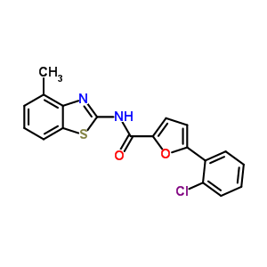 7061-99-6  5-(2-chlorophenyl)-N-(4-methyl-1,3-benzothiazol-2-yl)furan-2-carboxamide
