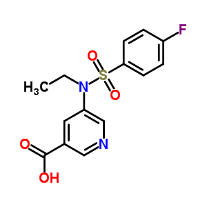 7062-82-0  5-{ethyl[(4-fluorophenyl)sulfonyl]amino}pyridine-3-carboxylic acid