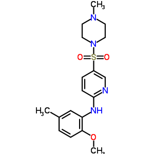 7066-06-0  N-(2-methoxy-5-methylphenyl)-5-[(4-methylpiperazin-1-yl)sulfonyl]pyridin-2-amine