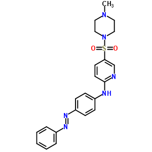 7066-10-6  5-[(4-methylpiperazin-1-yl)sulfonyl]-N-{4-[(E)-phenyldiazenyl]phenyl}pyridin-2-amine