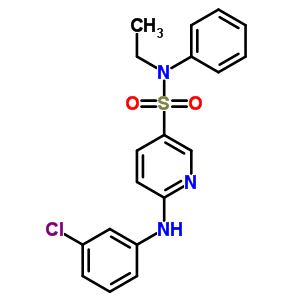 7066-19-5  6-[(3-chlorophenyl)amino]-N-ethyl-N-phenylpyridine-3-sulfonamide
