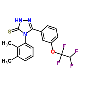 7167-31-9  4-(2,3-dimethylphenyl)-5-[3-(1,1,2,2-tetrafluoroethoxy)phenyl]-2,4-dihydro-3H-1,2,4-triazole-3-thione