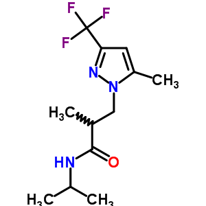 7169-22-4  2-methyl-N-(1-methylethyl)-3-[5-methyl-3-(trifluoromethyl)-1H-pyrazol-1-yl]propanamide