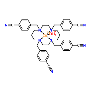 7224-84-2  benzonitrile, 4,4',4'',4'''-[1,4,8,11-tetraazacyclotetradecane-1,4,8,11-tetrayltetrakis(methylene)]tetrakis-, copper(2+) oxonium salt