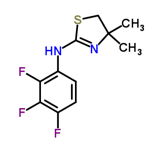 7227-53-4  4,4-dimethyl-N-(2,3,4-trifluorophenyl)-4,5-dihydro-1,3-thiazol-2-amine