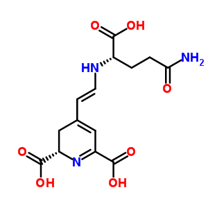 904-62-1  (2S)-4-[(E)-2-{[(1S)-4-amino-1-karboksy-4-oksobutyl]amino}etenyl]-2,3-dihydropyridin-2,6-dikarboksylsyre (ikke-foretrukket navn)