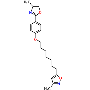 98524-87-9  3-methyl-5-(7-{4-[(4R)-4-methyl-4,5-dihydro-1,3-oxazol-2-yl]phenoxy}heptyl)isoxazole