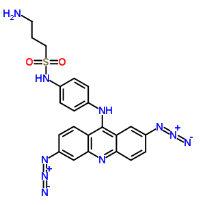 145531-22-2  3-amino-N-{4-[(2,6-diazidoacridin-9-yl)amino]phenyl}propane-1-sulfonamide